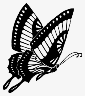 229 Free Butterfly Vector Clip Art Public Domain Vectors - Flying Butterfly Black And White