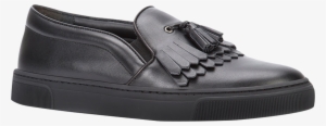Black Slip On Sneakers With Fringes And Tassels - Stella Mccartney Black Shoes