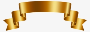 Ribbon Banner Gold Png Clipart
