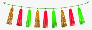 Christmas Tassel Bunting - Png Geburtstagsmotive Vektor