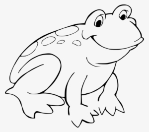 Print And Color Animals For Free - Frog Cartoon Black And White