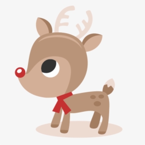 Reindeer Svg Cutting Files Christmas Svg Cut Files - Cute Christmas Reindeer Clipart