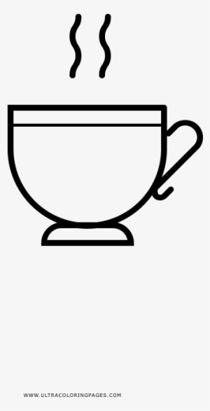 Teacup Coloring Page - Drawing
