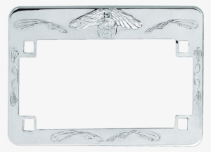 3 Dimensional Die Cast Frame Features A Cast Emblem - Vehicle Registration Plate