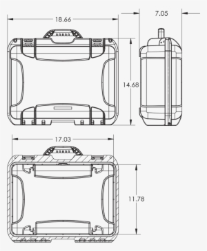 Dimensions Of The Nanuk 925 4 Up Pistol Hard Case - 920 Case W/foam (graphite)