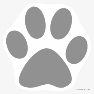 Cat Paw Print Clipart - Dog Paw Icon Red