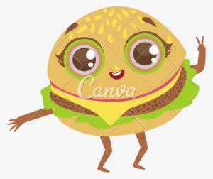 Food Clipart Hamburger Drawing Sandwich Sandwich Dibujo - Sandwich Animado