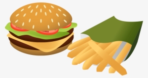 Hamburger Clipart Saturated Fat - Burger Clipart