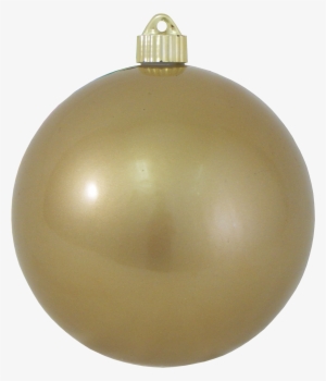 6" Candy Gold Shatterproof Christmas Ball Ornament - Christmas Ornament
