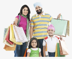 indian family shopping images png