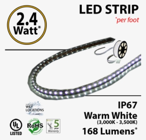 4w P/feet Led Strip 1 Foot Warm White - Led Strip Light