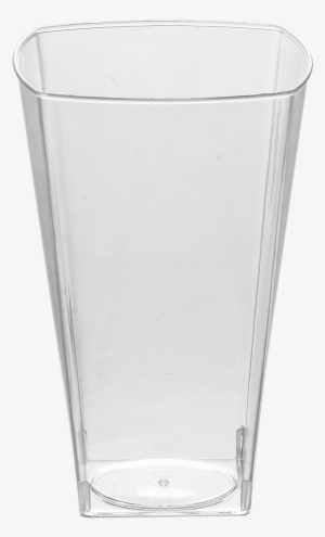 Disposable Square Hard Plastic Cups - Pint Glass