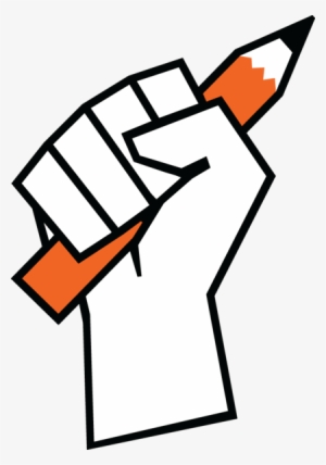 698 Graphic Illustration Of Hand Holding A Pencil - Freedom Of Press Png