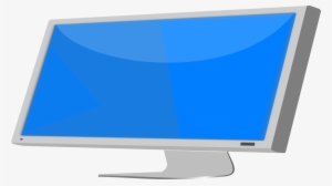 Clean Flat Screen Monitor - Computer Monitor Drawing