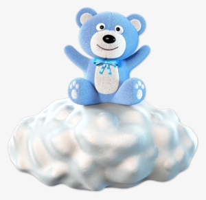 Stickers For Kids - Stickers Effet 3d- Nounours Nuage