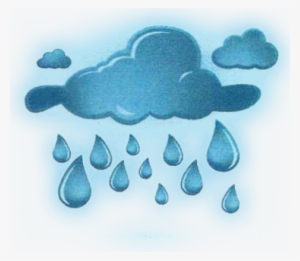 preserving mulch color and avoiding color washout - transparent blue cloud rain icon