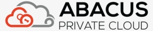 Horizontal 2 Color Dark Text Png Jpg - Abacus Private Cloud Logo