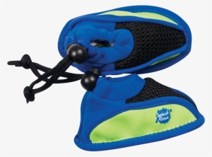 Protect Your Baby's Feet From Slippery Poolsides, Jellyfish - Splash Shoe Lime With Blue Soft Sole - Small