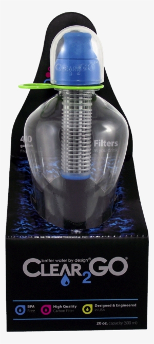 Clear2go® Stylish Splash Water Bottle Filter 20 Oz - Clear2go Splash Filter Water Bottle, Magenta, 20-ounce
