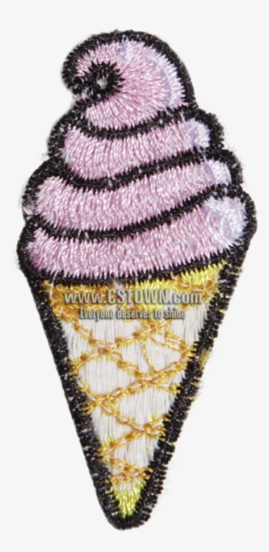 Cartoon Custom Ice Cream Pattern Embroidery Patch - Embroidery