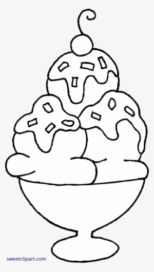 Sweet Clip Art - Easy Colouring Pages Ice Cream