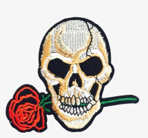Rose On Skull Png