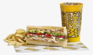 Turkey And Avocado Sandwich With Which Wich Chips And