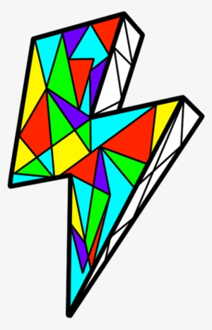 Colorful Spark Lightning Overlapping Geometric - Child