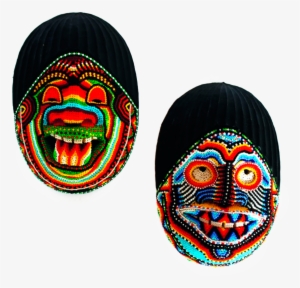 Máscara Visión Yaje Kamtsá Con Chaquiras - Mask