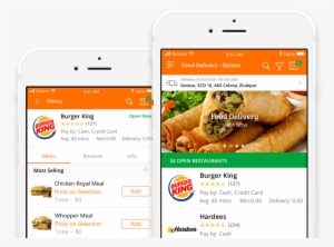 On Demand Food Ordering And Delivery Business App Development - Burger King Logo Blue T-shirts Classic