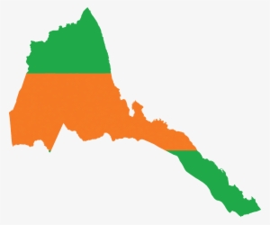 Flag Map Of Eritrea - Republic Of Wadiya Map