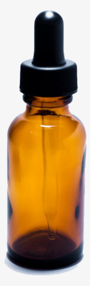 Amber Glass Bottle With Dropper Top - Bottle