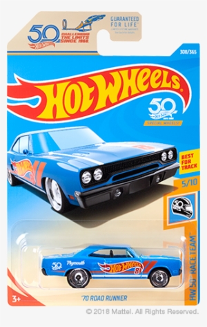 Hw 50th Race Team '70 Road Runner Custom Hot Wheels, - Hot Wheels 50th Anniversary Car