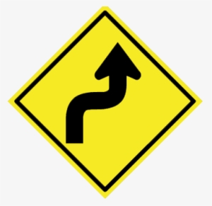 Esta Señal De Tránsito Se Usa Para Indicar Dos Vueltas - Slippery Road Sign