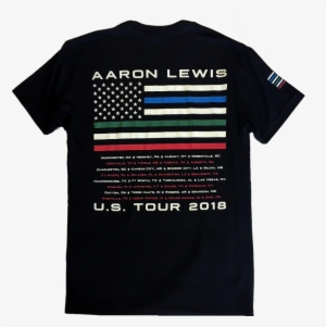 Aaron Lewis Black Tee- First Responders - Joy Division Transmission T Shirt