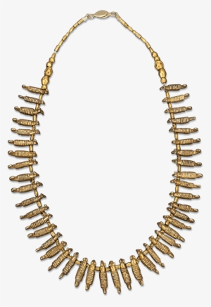 Pre-columbian Sinu Gold And Bead Necklace - Jewellery