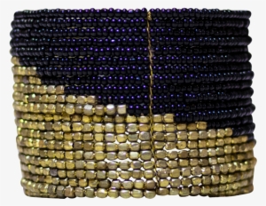 Black And Gold Beaded Bracelet - Bracelet