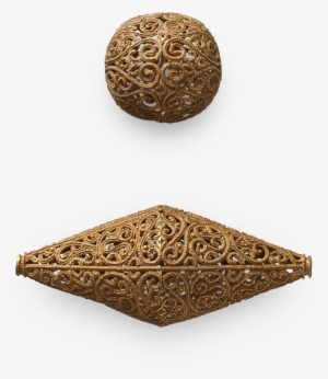 Spherical And Biconical Gold Beads, 1100 Islamic Dynastic - Gold