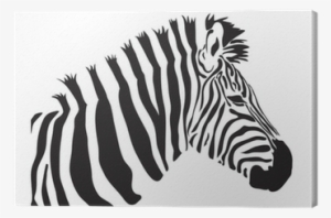 Zebra Vector Outline Silhouette Canvas Print • Pixers® - Silueta De Una Cebra