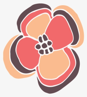 This Backgrounds Is Cartoon Hand Painted Flowers Transparent - Portable Network Graphics