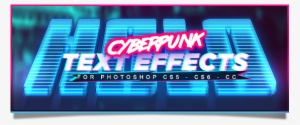 Cyberpunk Photoshop Text Effects - Text