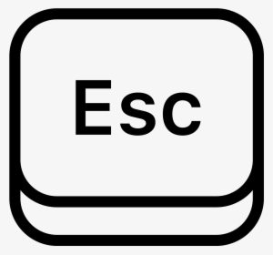 An Escape Sign Shortened To The First Three Letters - Alt Icon