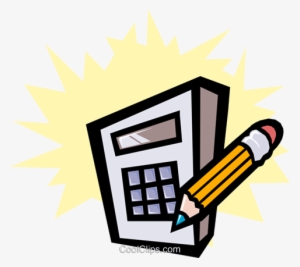 Calculator Royalty Free Vector Clip Art Illustration - Komputer Akuntansi