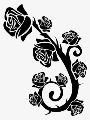 Roses Branch Ornament Vector - Roses Symbol Png