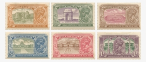 Six Stamps For British India Depicting Sites Connected - New Delhi