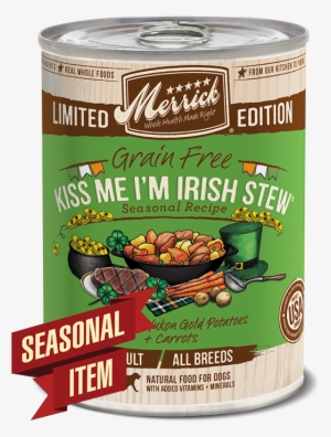 Grain Free Kiss Me I'm Irish Stew Seasonal Recipe - Merrick Pugs N Kisses