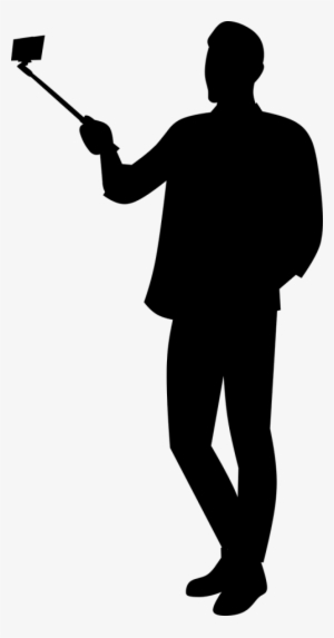 Selfie Stick Person Silhouette Png