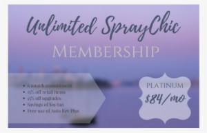 Unlimited Custom Airbrush Spray Tanning Platinum Membership