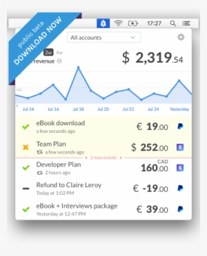 Cashnotify Menu Bar App For Macos - Application Software