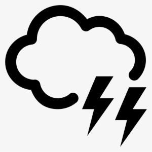 Cloud Lightning Icon - Lighting Cloud Icon